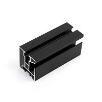 SH Al Solar Extrusion, black anodized bar 6,00 m