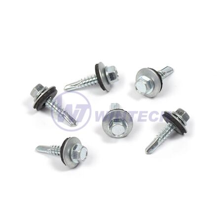 Roofing screw with EPDM 5,5x32 ZP1,5 - 5 mm steel, washer 16 mm