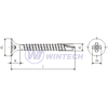 SD Drywall screw 3,5 x 25  gp