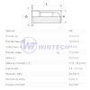 Rivet Nuts smooth closed M80,8-3,5